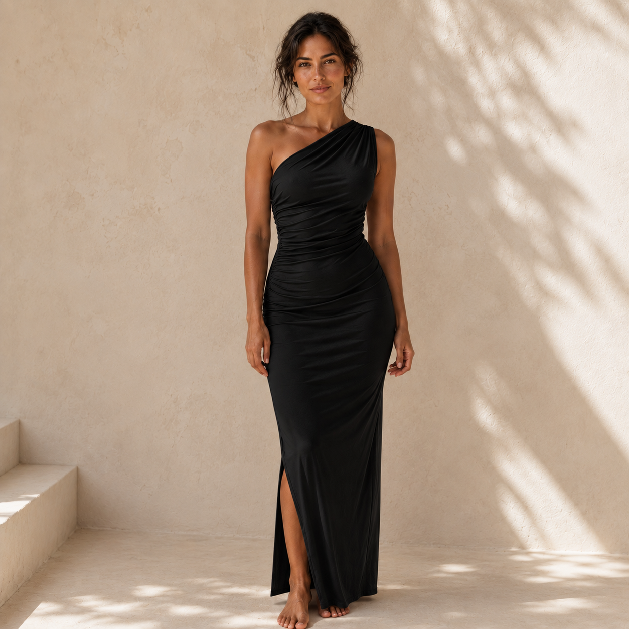 IRIS — Robe Longue Drapée