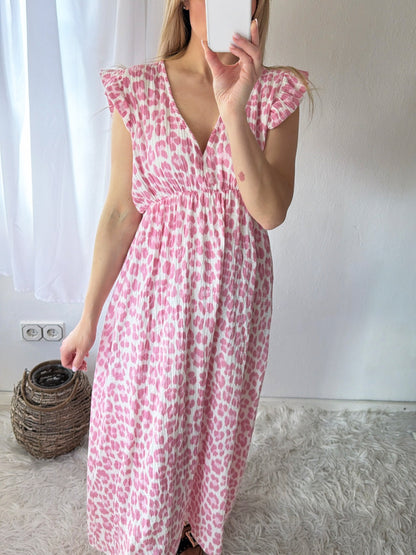 Robe Mousseline Léopard