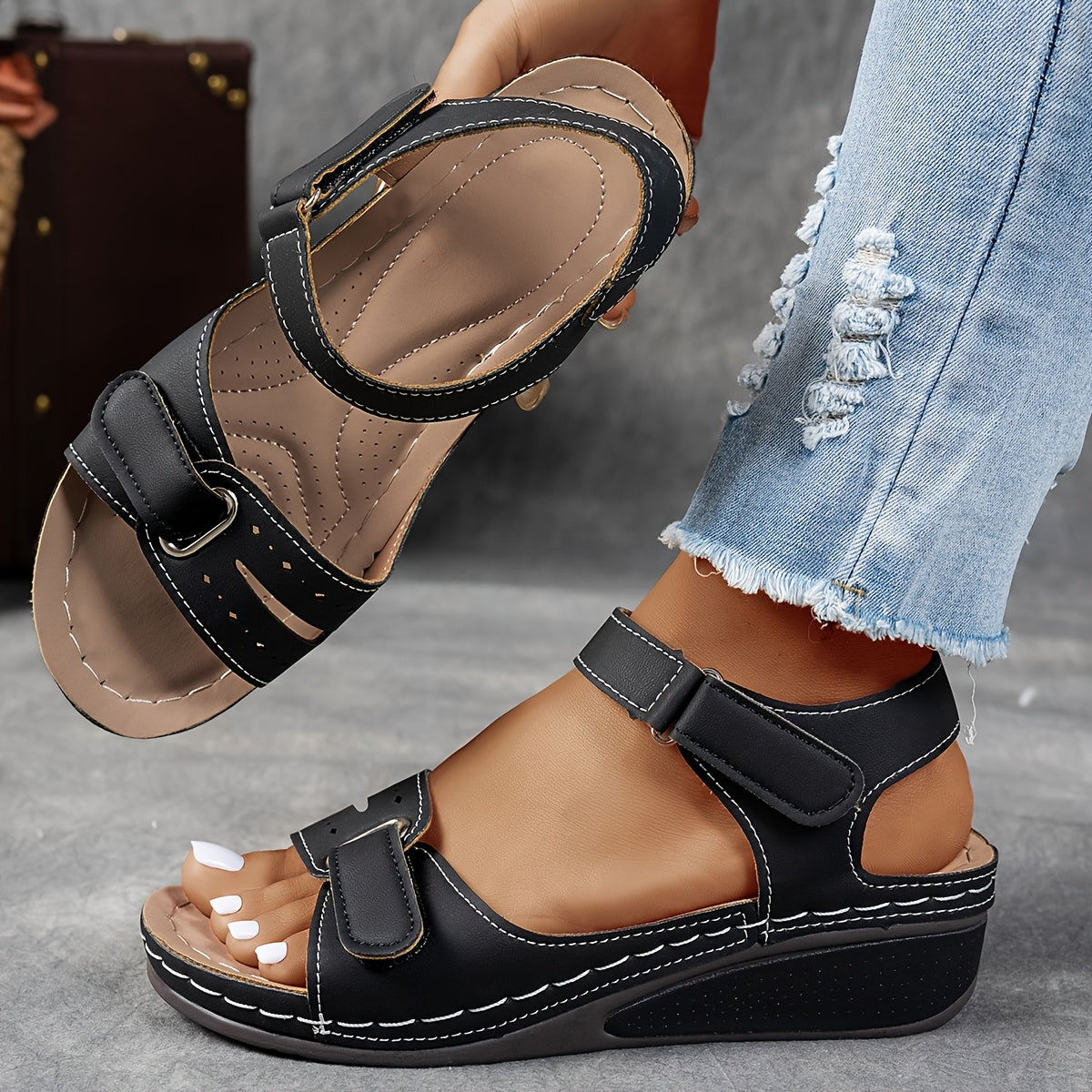 Sandales Femme Confort – Bride Réglable & Style Estival Léger