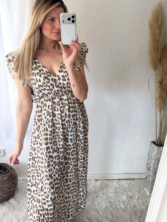 Robe Mousseline Léopard