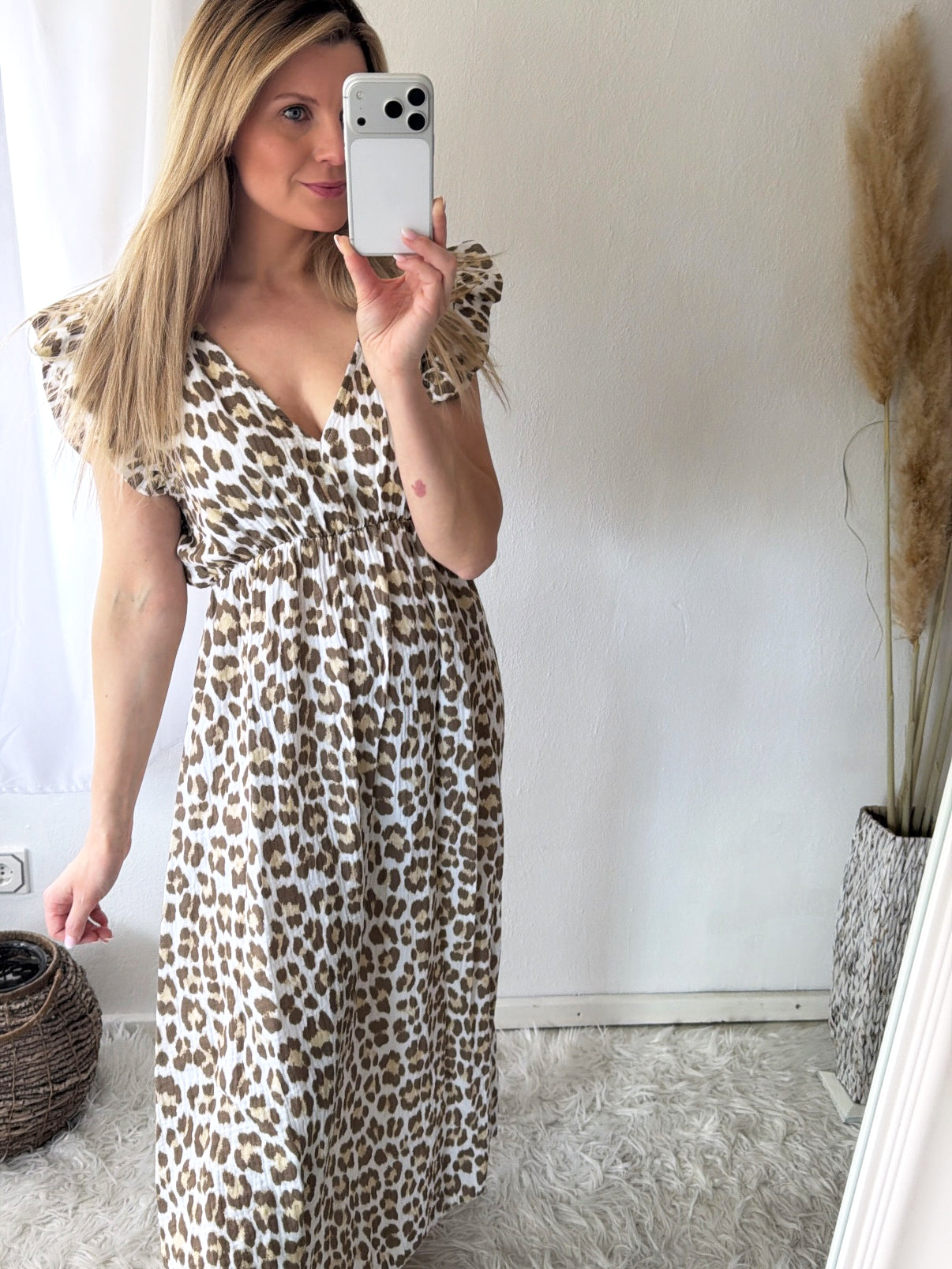 Robe Mousseline Léopard