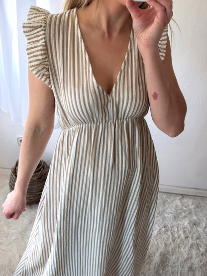 Robe Mousseline Rayures Douces