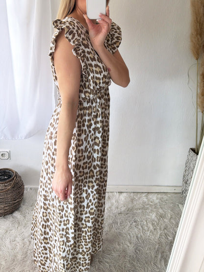 Robe Mousseline Léopard