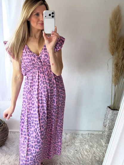 Robe Mousseline Léopard