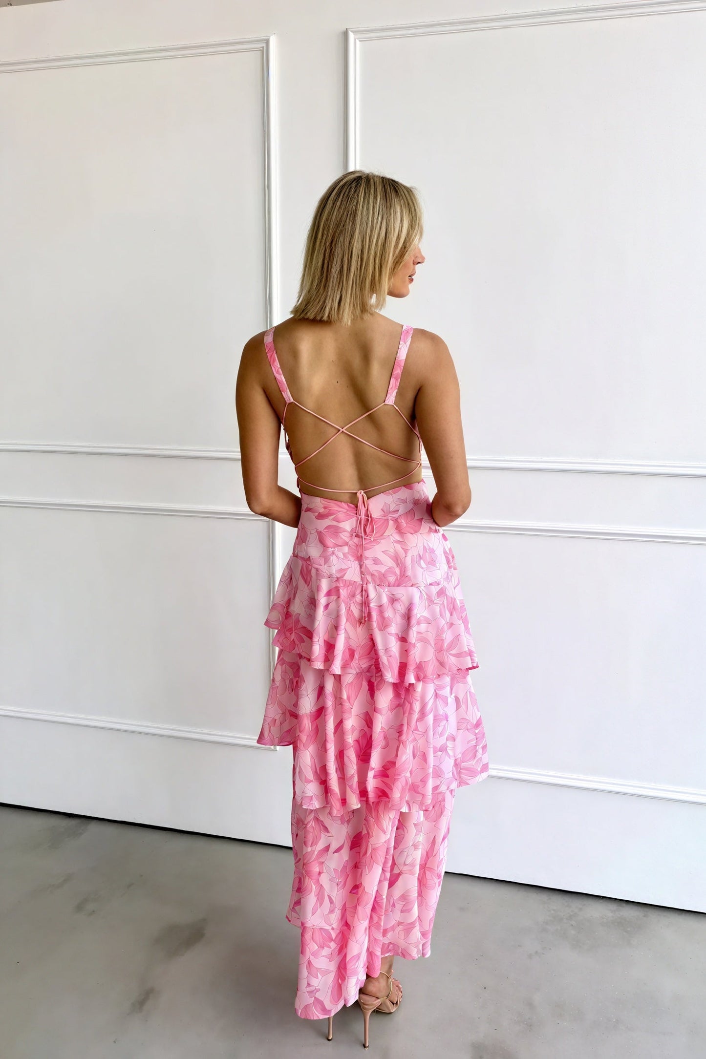 DOROTEA — Robe Maxi Florale à Décolleté