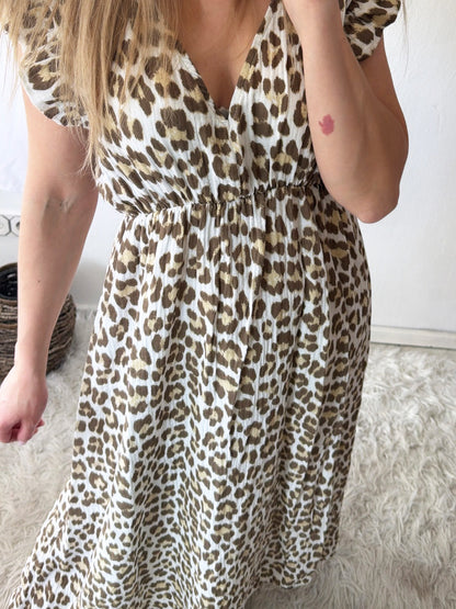 Robe Mousseline Léopard