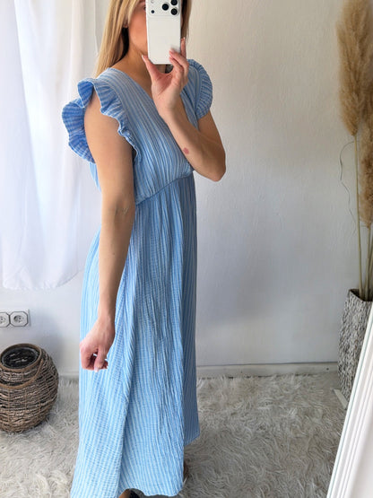 Robe Mousseline Rayures Douces