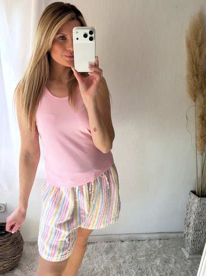 Top Côtelé Cotton