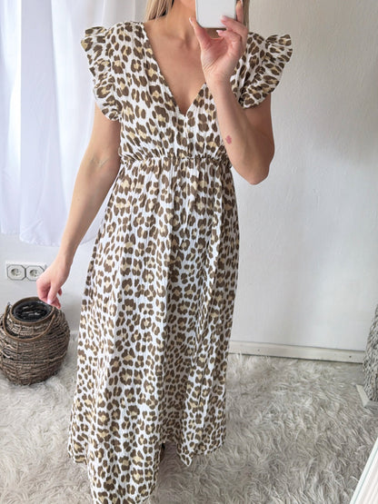Robe Mousseline Léopard