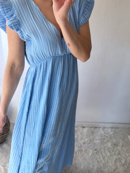 Robe Mousseline Rayures Douces