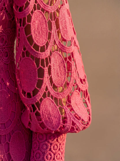 CARMONA — Robe en Dentelle Printanière