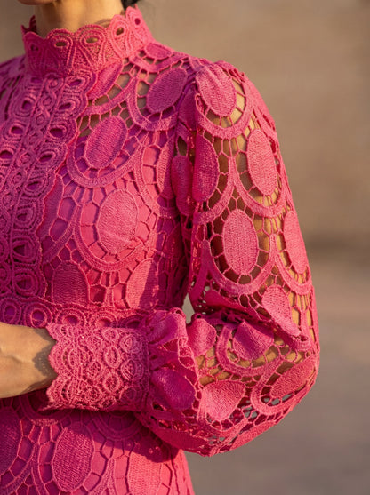 CARMONA — Robe en Dentelle Printanière