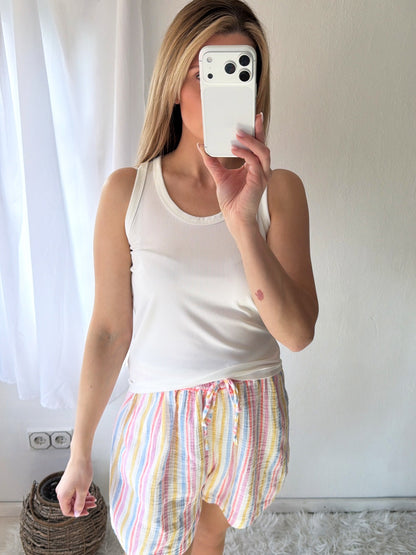 Top Côtelé Cotton