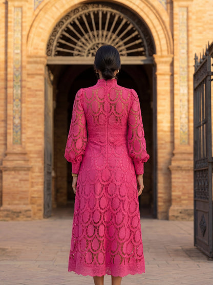 CARMONA — Robe en Dentelle Printanière