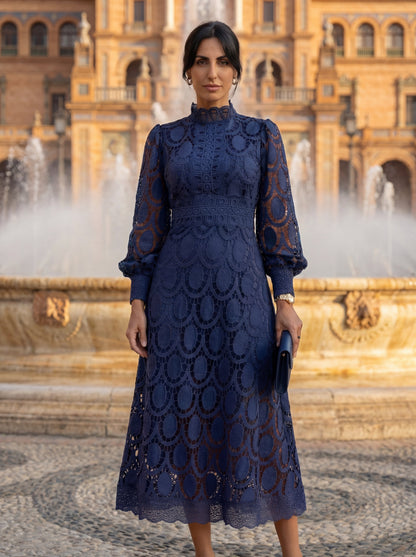CARMONA — Robe en Dentelle Printanière