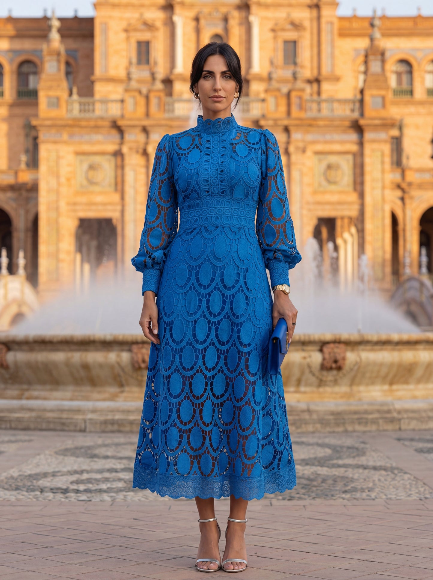 CARMONA — Robe en Dentelle Printanière