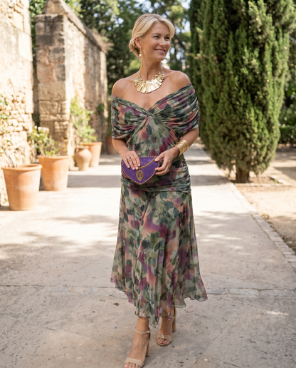 VALENTINA — Robe Maxi à Décolleté Cœur