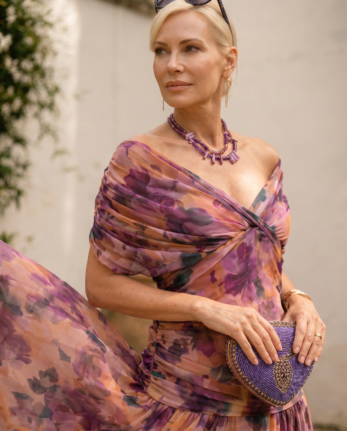 VALENTINA — Robe Maxi à Décolleté Cœur