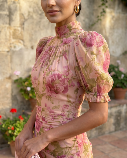 ROSARIO — Robe Florale Aquarelle