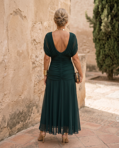VALENTINA — Robe Maxi à Décolleté Cœur