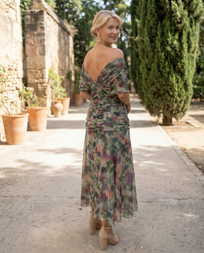 VALENTINA — Robe Maxi à Décolleté Cœur