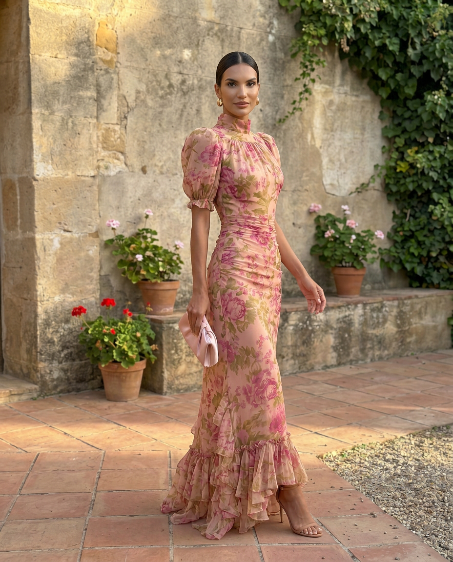 ROSARIO — Robe Florale Aquarelle