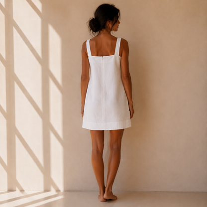 AMALFI — Robe Mini Lin Poches