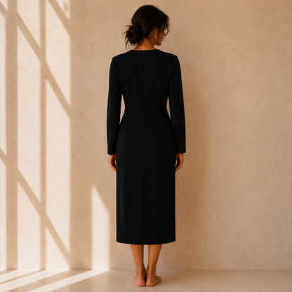 CONSTANCE — Robe Midi Boutonnée