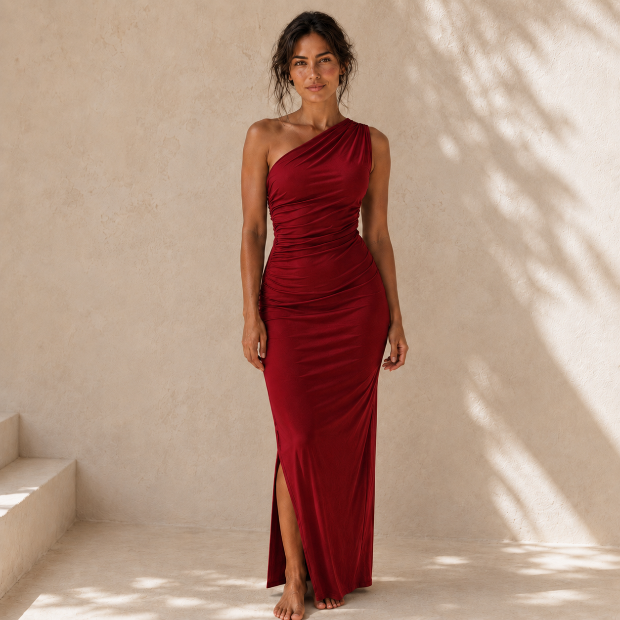 IRIS — Robe Longue Drapée
