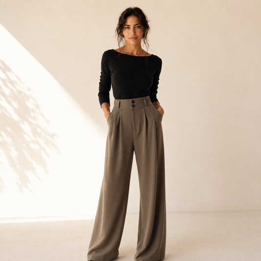 DIANE — Pantalon Large Tailleur