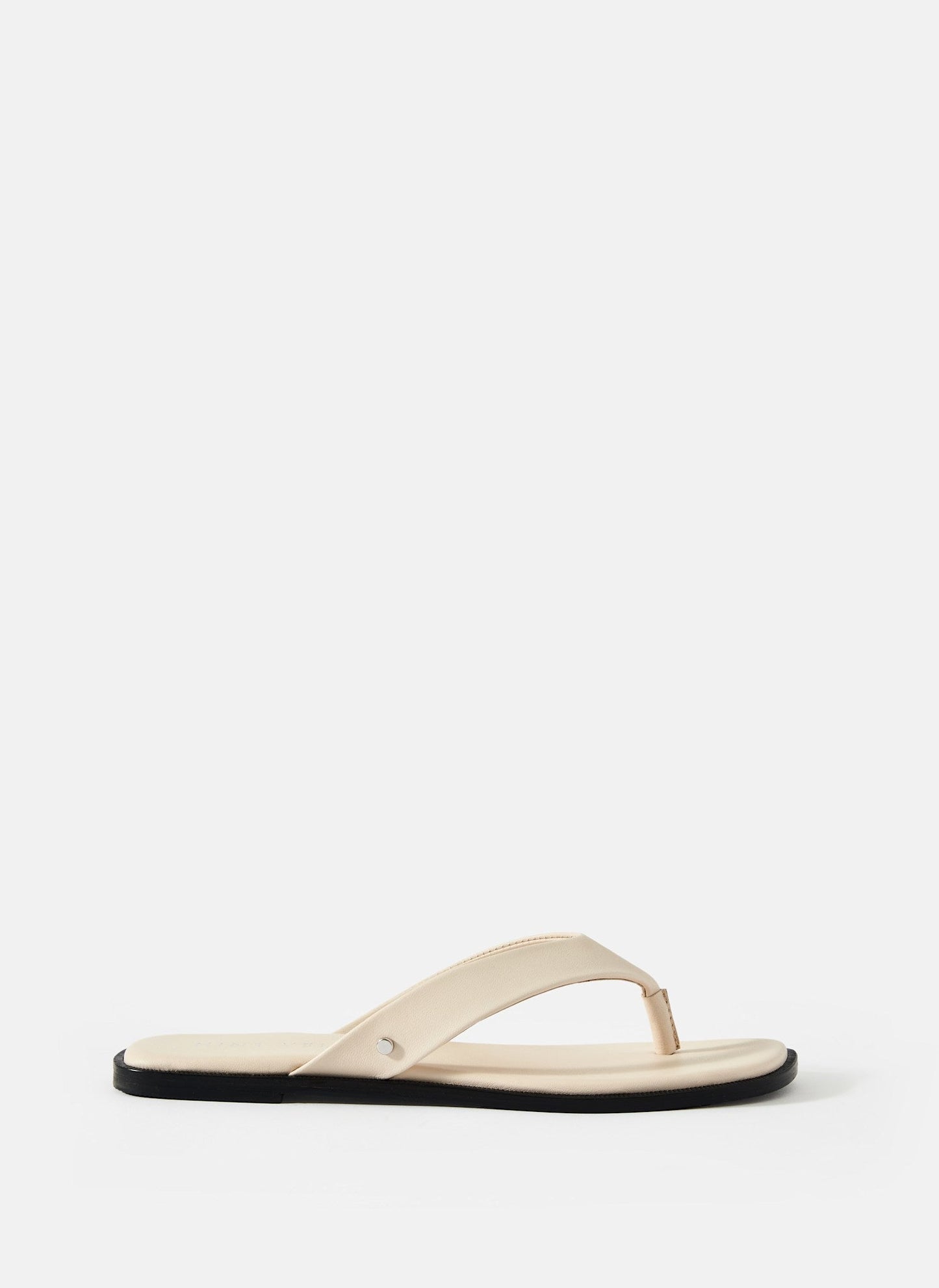 Lula | Sandales Tong Cuir Crème