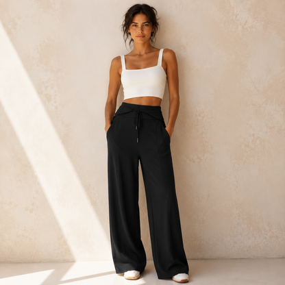 CAMILLE — Pantalon Large Casual
