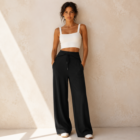 CAMILLE — Pantalon Large Casual